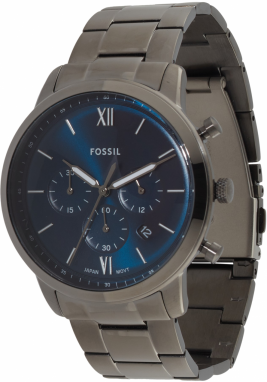 FOSSIL Analógové hodinky 'Neutra'  ultramarínová / grafitová