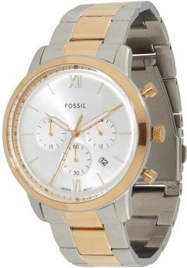 FOSSIL Analógové hodinky 'Neutra'  zlatá / strieborná