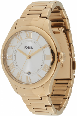 FOSSIL Analógové hodinky 'Gilmore'  zlatá / perlovo biela