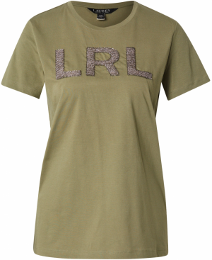 Lauren Ralph Lauren Tričko  zelená / strieborná