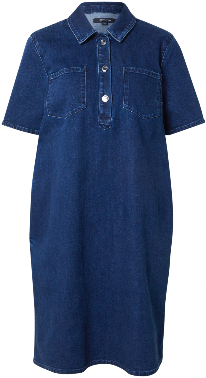 COMMA Šaty  modrá denim
