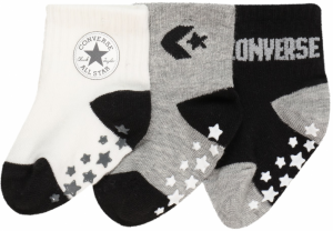 CONVERSE Ponožky  sivá melírovaná / čierna / biela