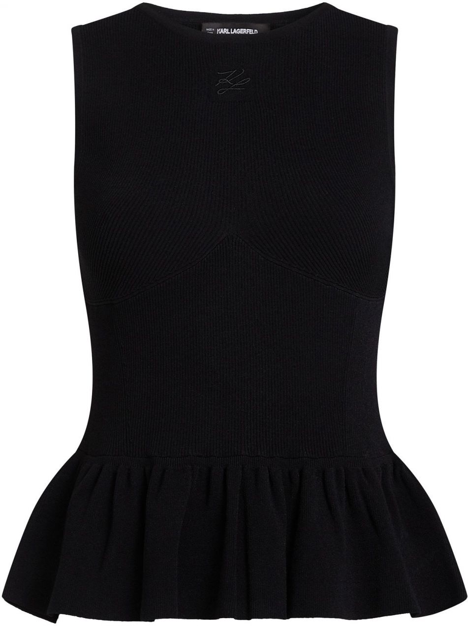 Karl Lagerfeld Top  čierna