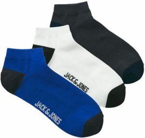 JACK & JONES Ponožky 'JACJOSEPH'  modrá / tmavosivá / biela