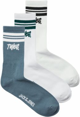 JACK & JONES Ponožky 'JACTWES'  opálová / čierna / biela
