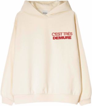 Bershka Mikina  nebielená / čerešňová