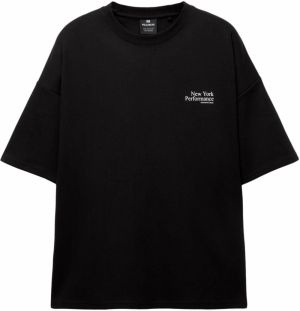 Pull&Bear Tričko 'BEINAL'  čierna / biela