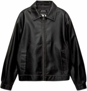 Pull&Bear Prechodná bunda  čierna