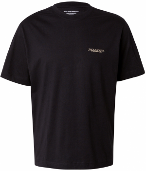 JACK & JONES Tričko 'JORBOSTON'  svetlomodrá / žltá / čierna / biela