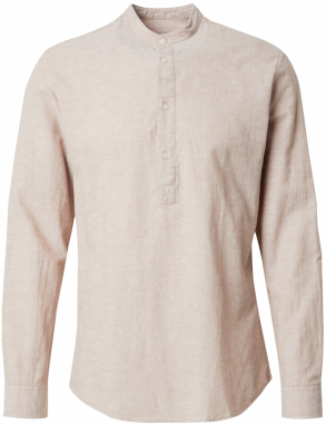 JACK & JONES Košeľa 'JJBREEZE'  béžová