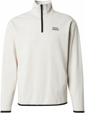 JACK & JONES Mikina 'JJMATTY'  krémová / čierna