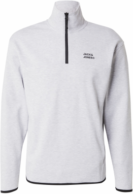 JACK & JONES Mikina 'JJMATTY'  svetlosivá / čierna