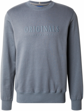 JACK & JONES Mikina 'JORFREDERIKSBERG'  dymovo modrá / opálová