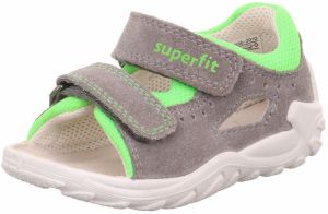 SUPERFIT Sandále 'FLOW'  sivá / limetová