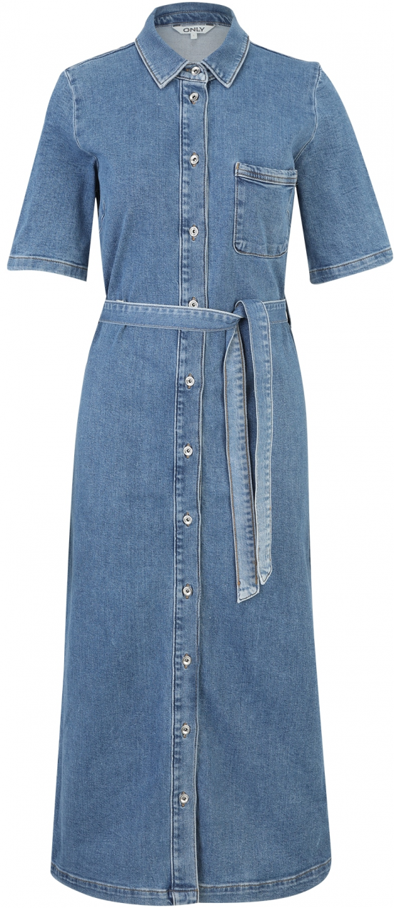Only Tall Košeľové šaty 'ONLLANA'  modrá denim