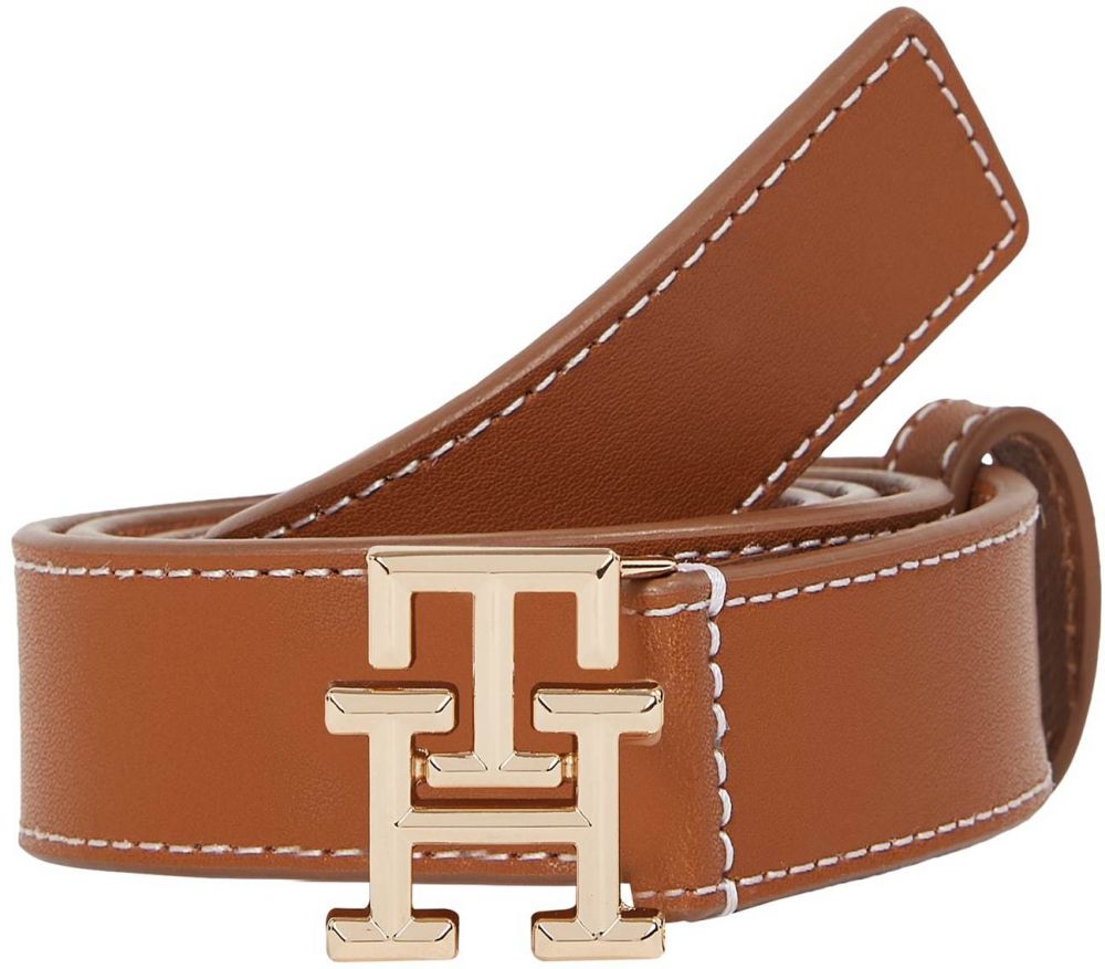 TOMMY HILFIGER Opasky  hnedá / zlatá