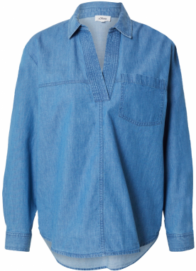 s.Oliver Blúzka  modrá denim