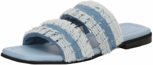 INUIKII Šľapky 'FRINGES'  modrá denim / pastelovo modrá