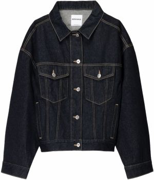 Bershka Prechodná bunda  tmavomodrá