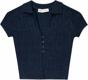 Bershka Kardigán  námornícka modrá