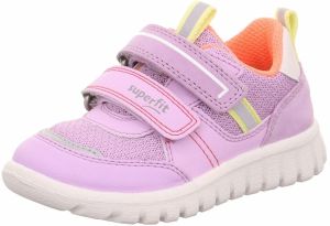 SUPERFIT Tenisky 'Sport7 Mini'  žltá / striebornosivá / slivková