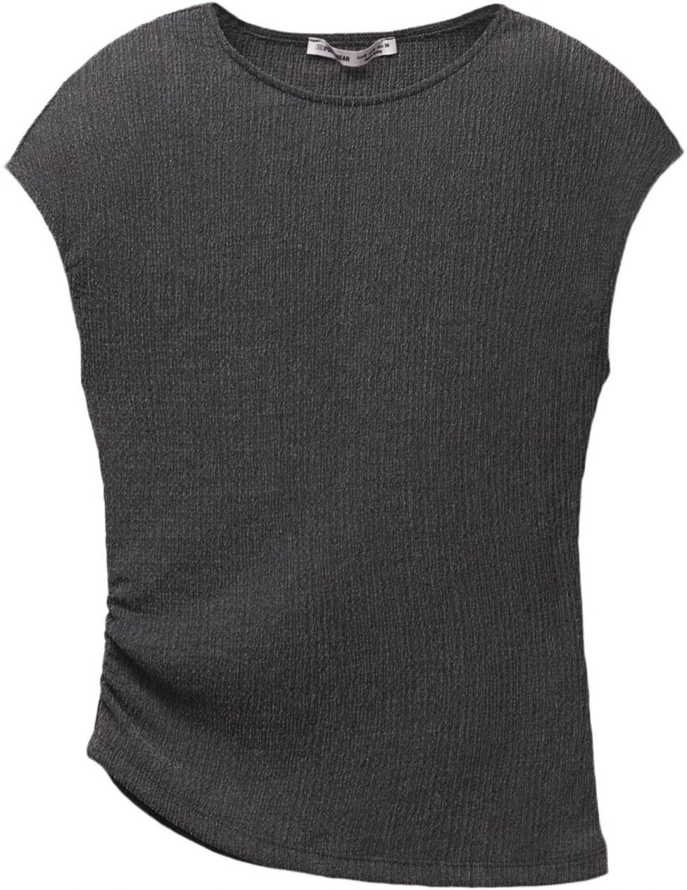 Pull&Bear Tričko  sivá melírovaná
