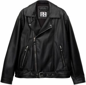 Pull&Bear Prechodná bunda  čierna