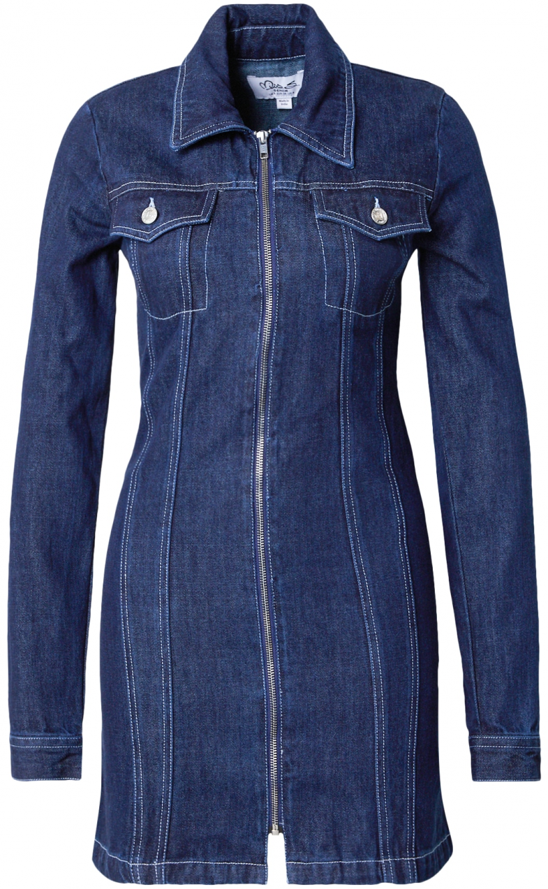 Miss Selfridge Šaty  modrá denim