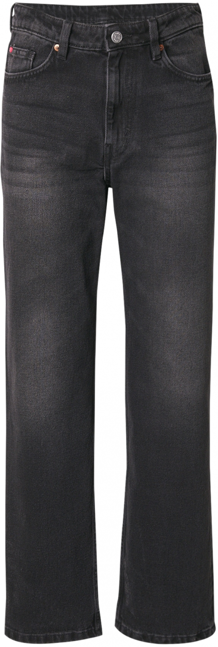 Monki Džínsy  čierny denim