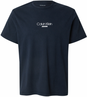Calvin Klein Jeans Tričko  námornícka modrá / biela