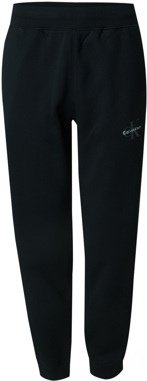 Calvin Klein Jeans Nohavice  sivá / čierna / biela