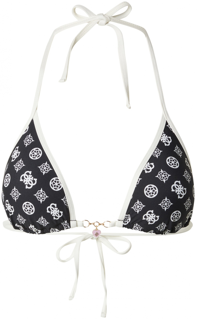 GUESS Bikinový top  námornícka modrá / biela