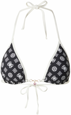 GUESS Bikinový top  námornícka modrá / biela