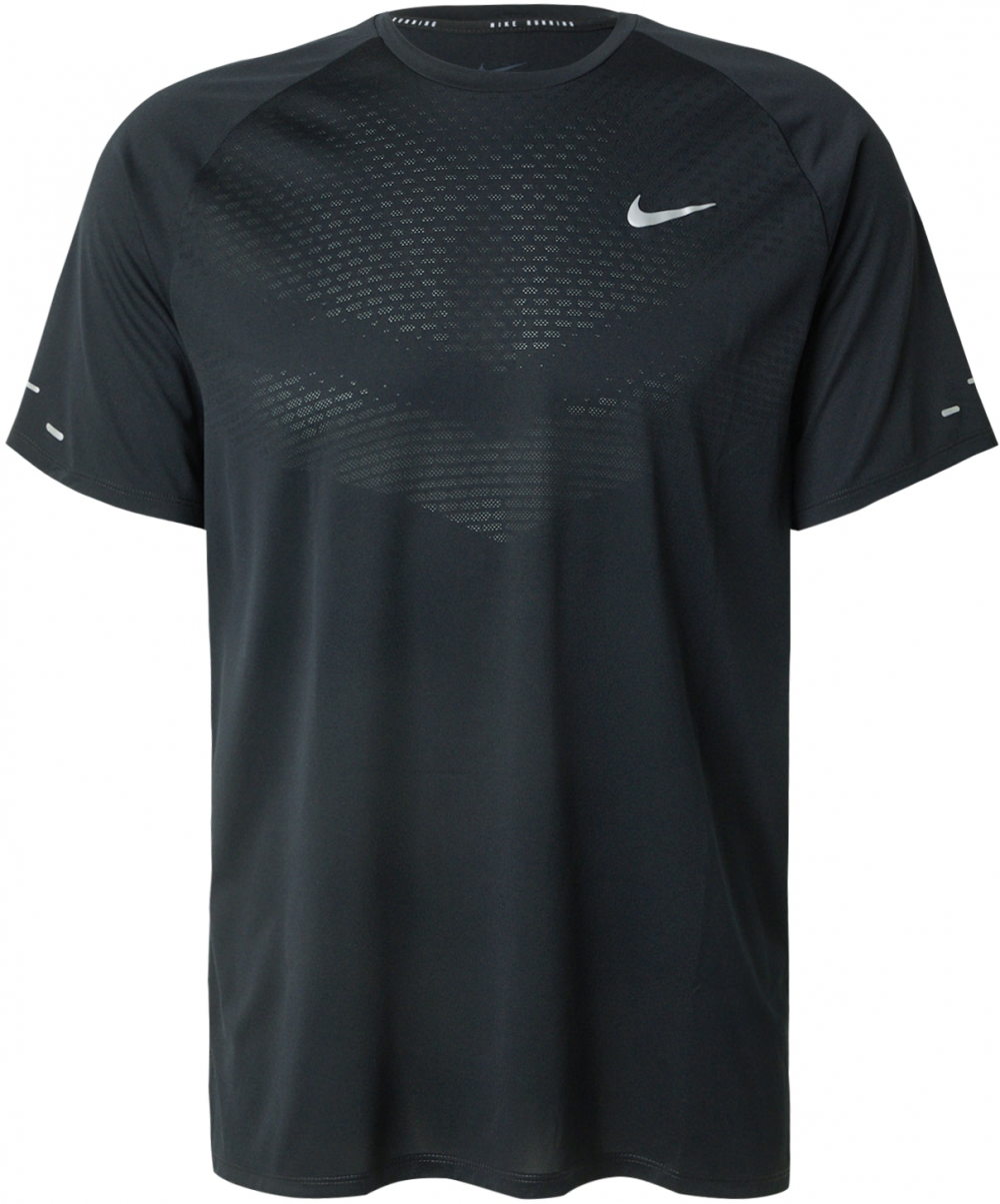NIKE Funkčné tričko 'ADV STRIDE'  svetlosivá / čierna
