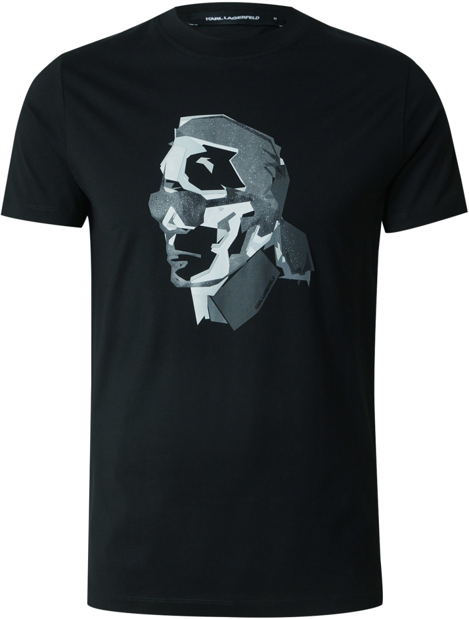 Karl Lagerfeld Tričko  čierna / biela