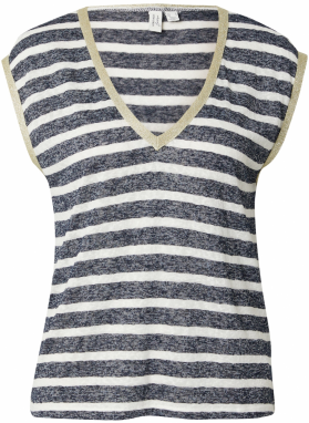 VERO MODA Tričko 'VMBALDO'  námornícka modrá / zlatá / biela