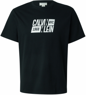 Calvin Klein Jeans Tričko 'CLASSIC'  čierna / biela