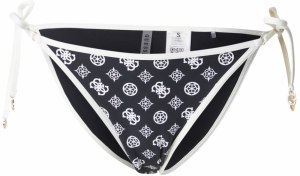 GUESS Bikinové nohavičky  čierna / biela