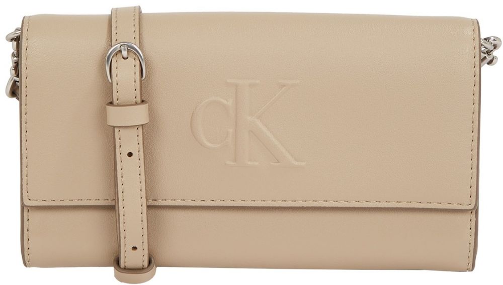 Calvin Klein Jeans Listová kabelka 'SCULPTED LONG FOLD'  tmavošedá