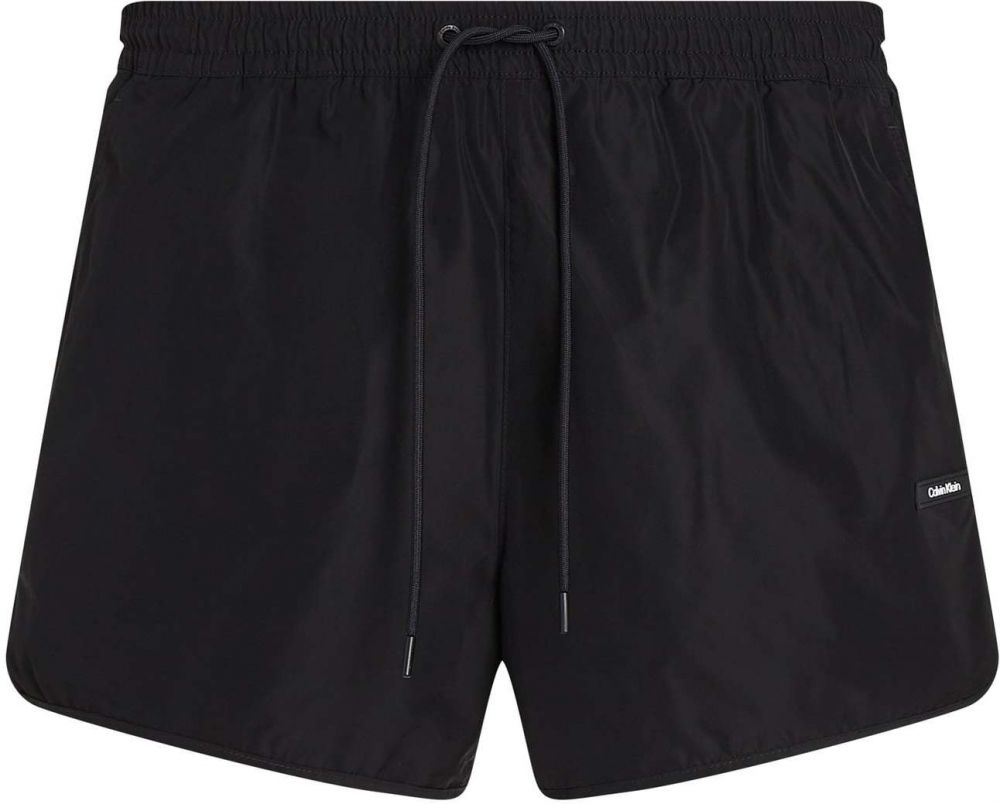 Calvin Klein Swimwear Plavecké šortky 'RUNNER'  čierna / biela