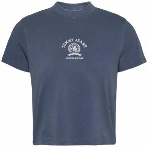 Tommy Jeans Tričko  námornícka modrá / biela