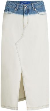 KARL LAGERFELD JEANS Sukňa  modrá / biela