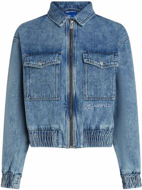 KARL LAGERFELD JEANS Prechodná bunda  modrá denim