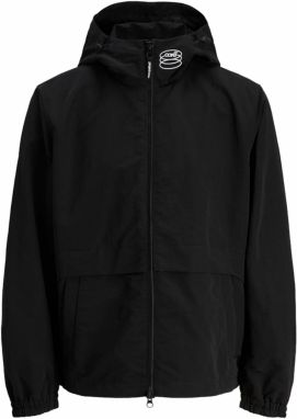 JACK & JONES Prechodná bunda 'JCOUnion'  čierna / biela