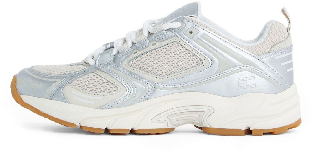 Tommy Jeans Nízke tenisky 'ARCHIVE'97'  piesková / strieborná