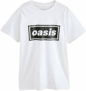Next Tričko 'Oasis Band'  čierna / biela