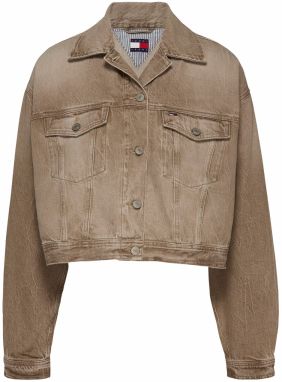 Tommy Jeans Prechodná bunda  karamelová