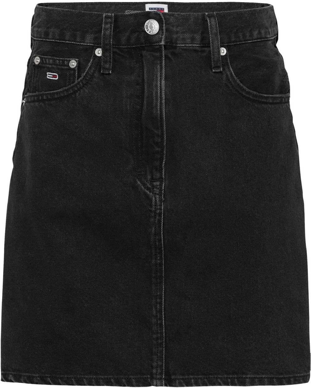 Tommy Jeans Sukňa  čierny denim