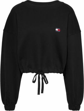 Tommy Jeans Mikina  čierna