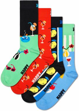 Happy Socks Ponožky 'Fancy Dinner'  azúrová / trávovo zelená / krvavo červená / čierna